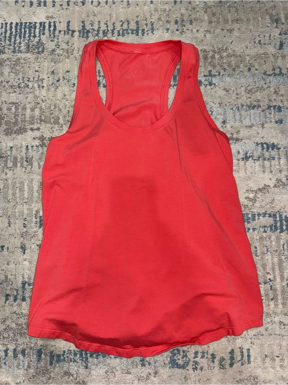lululemon athletica Coral Red Racerback Tank Top